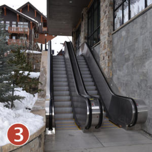 Escalators and Ticket Window